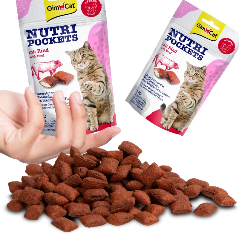 GimCat Nutri Pochets Fiber Cat Treats